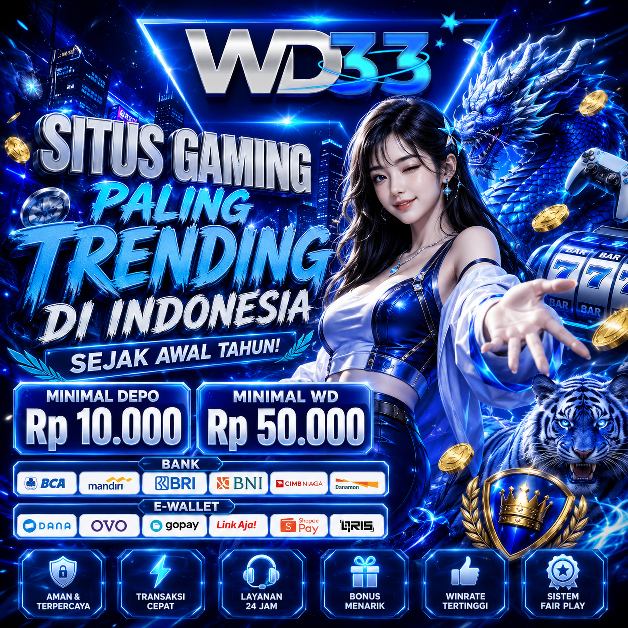 WD33: Situs Gaming Paling Trending di Indonesia Sejak Awal Tahun